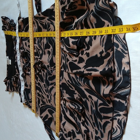 Sleeveless asymmetrical ruffle mini dress size small - Picture 15 of 17